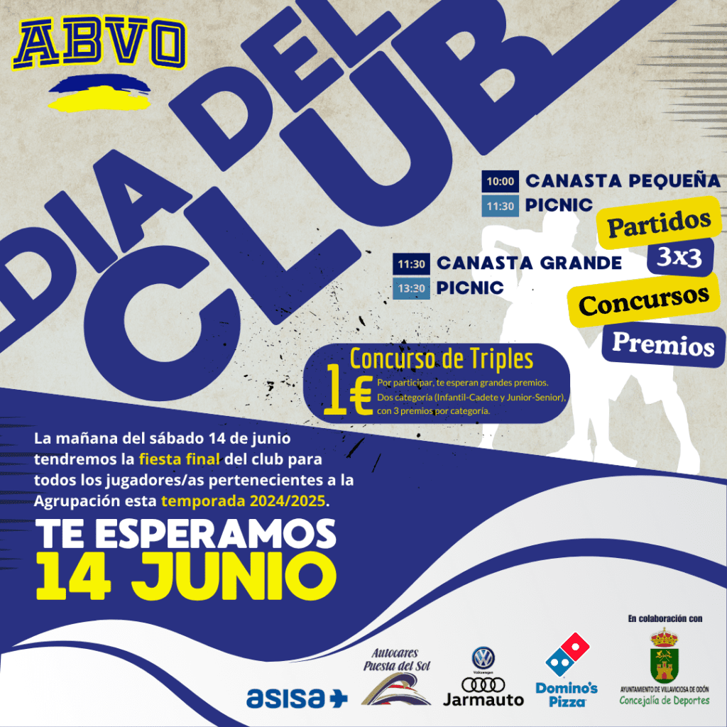 Día del Club - Fiesta de Fin de Temporada ABVO 2024/2025