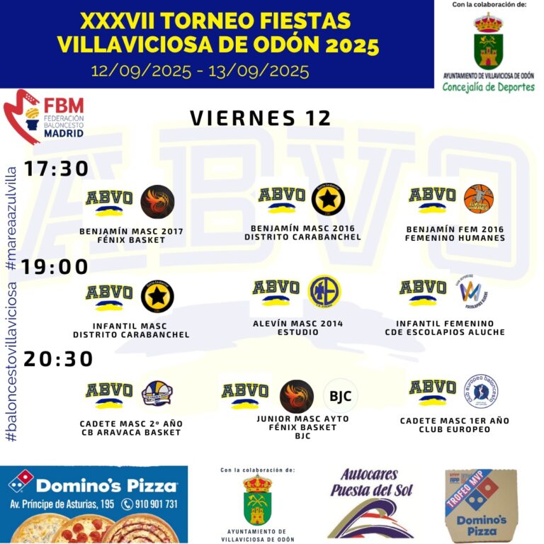 XXXVII Torneo de Baloncesto de Villaviciosa de Odón