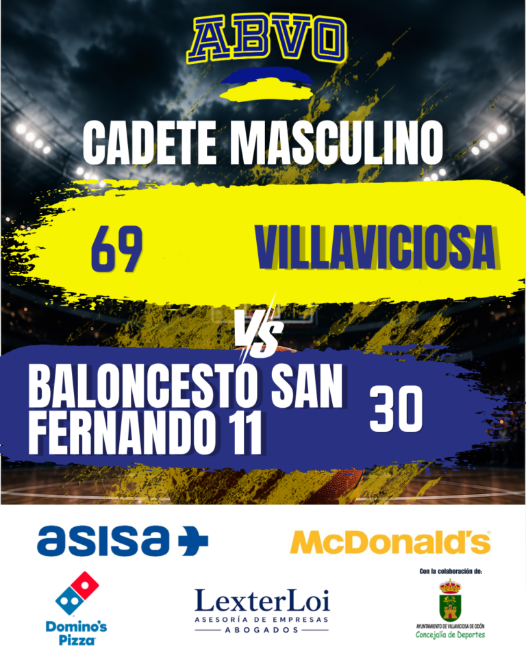 Cadete Masculino ABVO 69-30 Baloncesto San Fernando 11